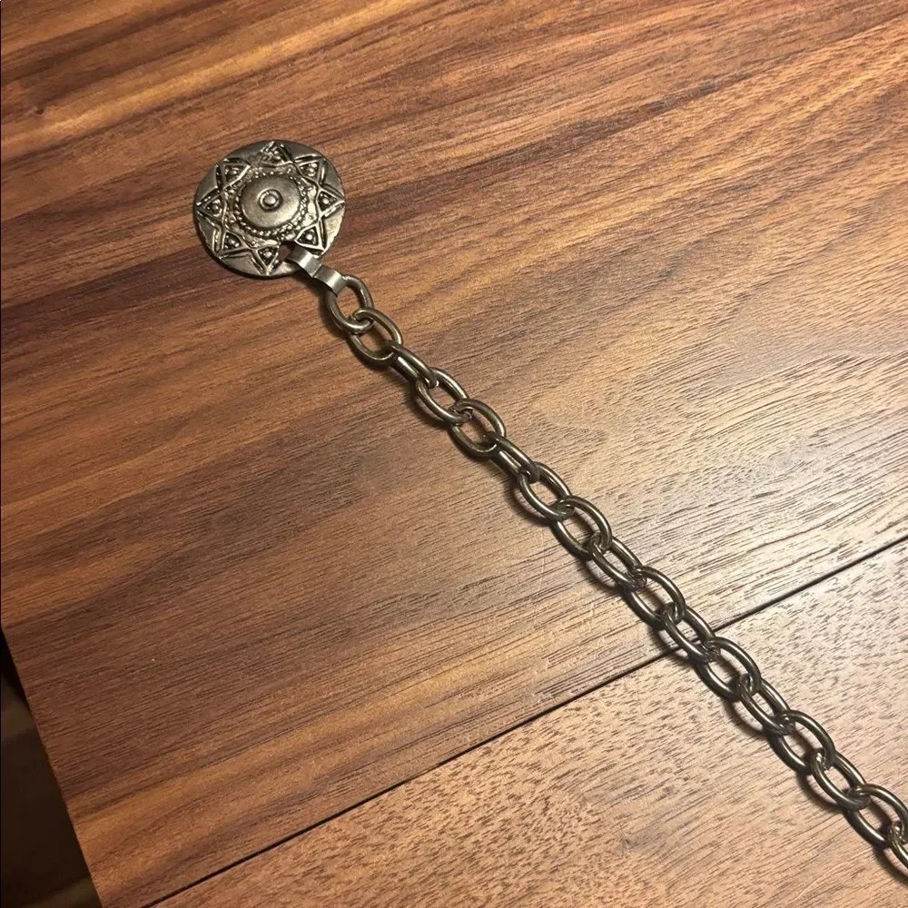 Silver Concho Chain Belt M/L